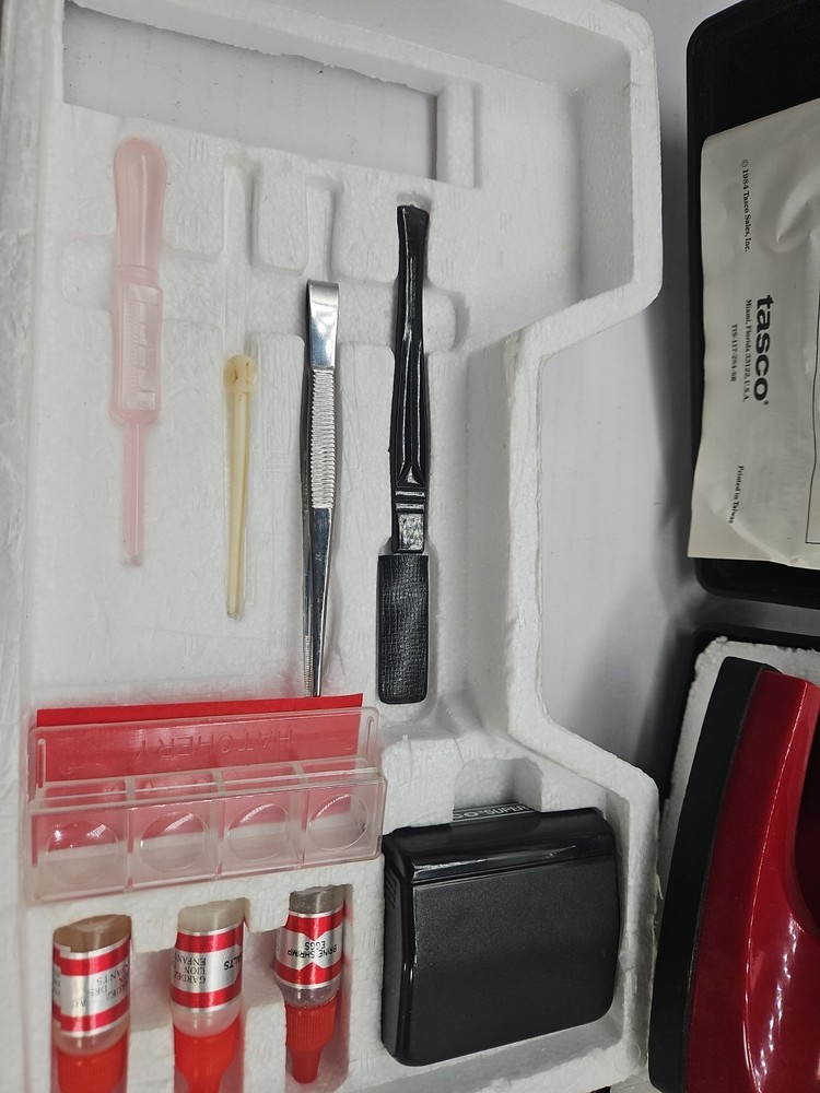 Vintage 1984 Tasco Microscope In Case