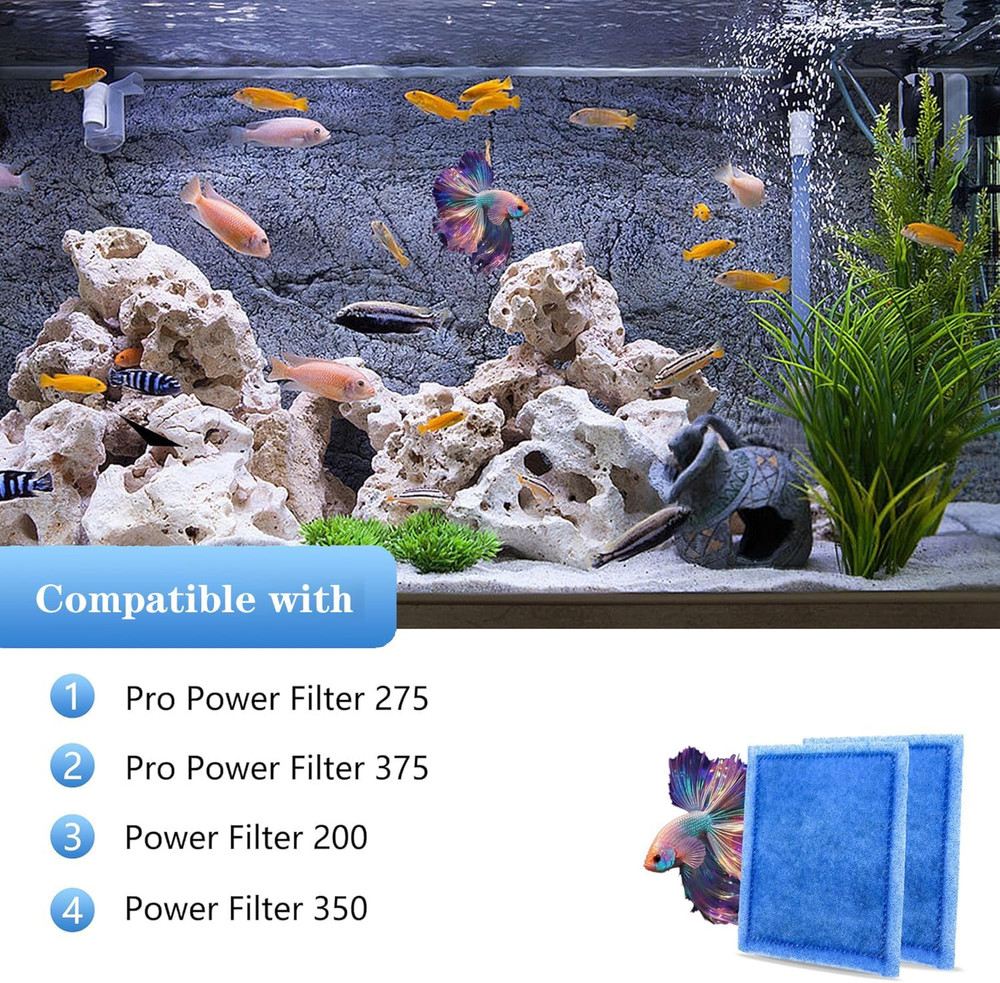 Aquarium Filter Cartridge 4 Pack Rite-Size C Filter Replacement Cartridges Co...