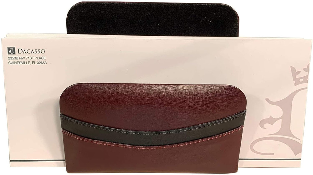 Burgundy Leather Letter Holder