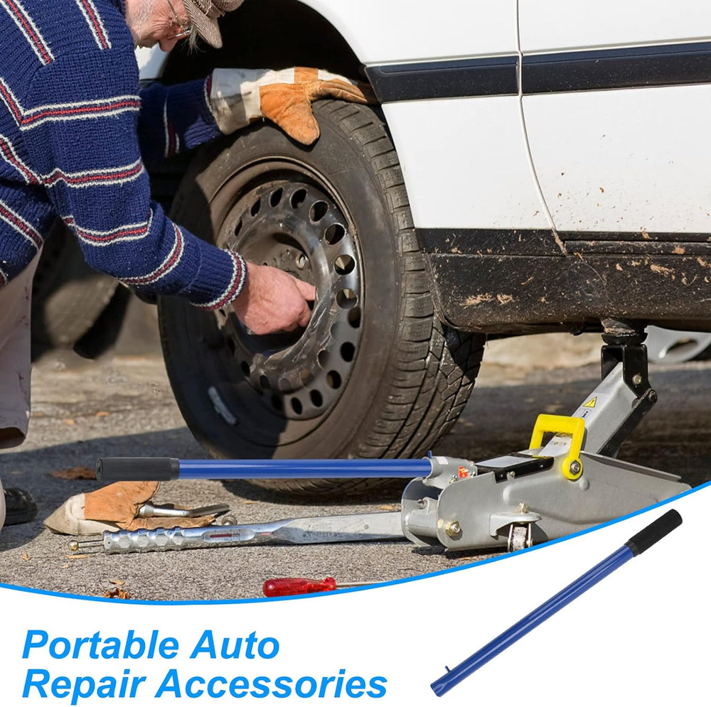 Horizontal Hydraulic Jack Handle Replacement for Floor Jacks (Blue)