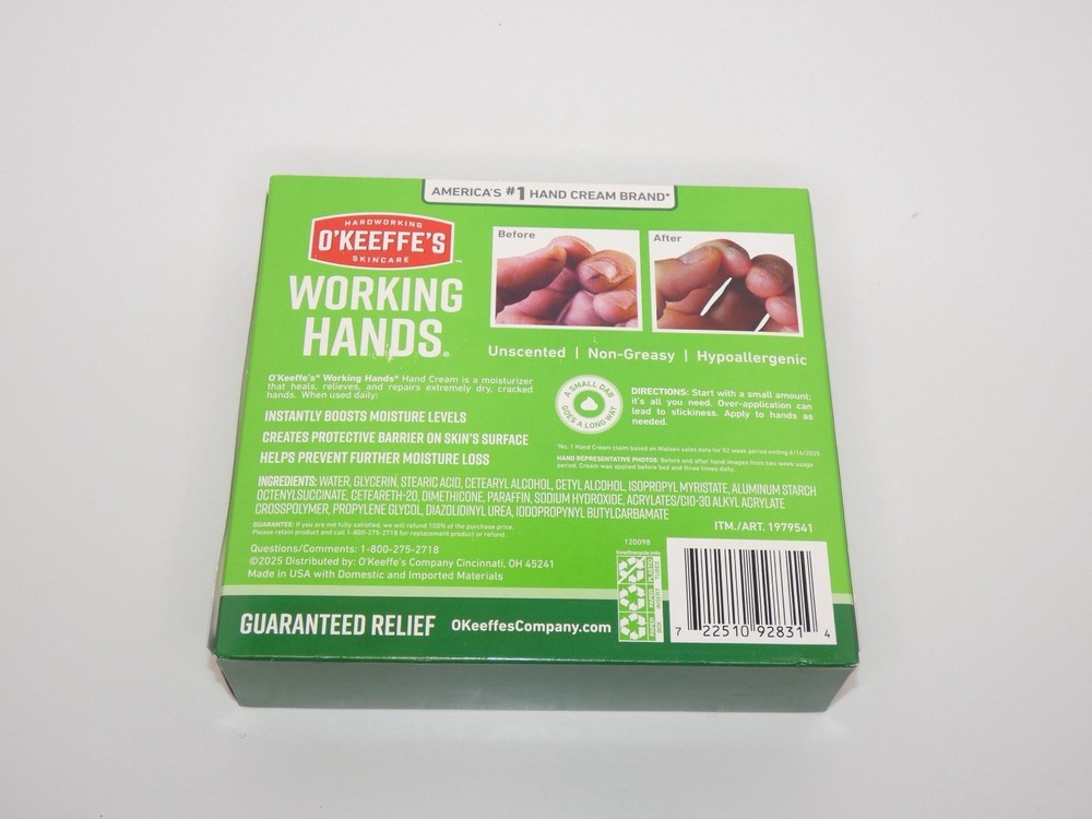 O’Keeffe’s Working Hands Hand Cream Set Intensive Moisturizing New