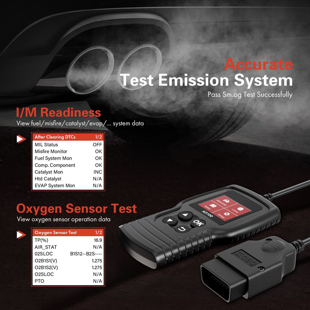 Universal OBD II Car Scanner Code Reader Check Engine Fault Diagnostic Scan Tool