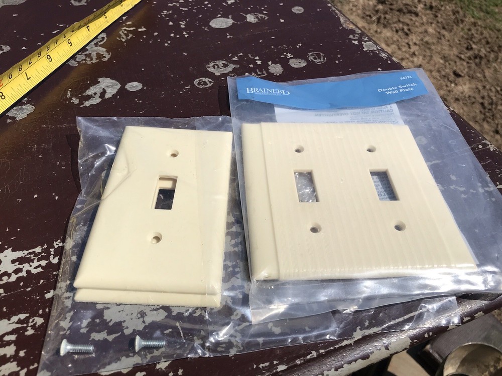 Liberty Hardware Wall Light Switch Plates One Double 2 Single Plastic