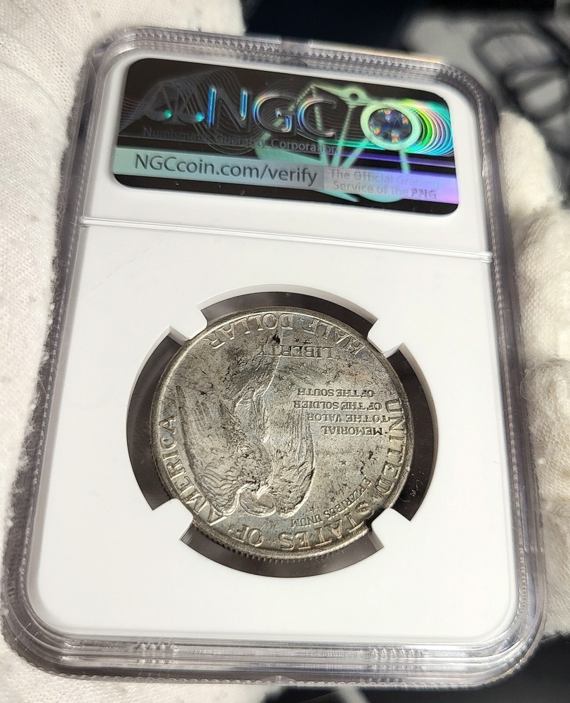 1925 Stone Mountain Commemorative Silver Half Dollar 50c. NGC MS 65