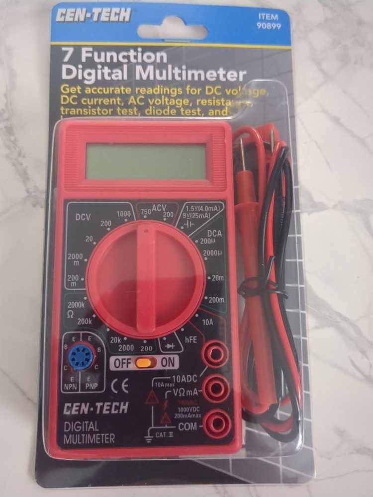 cen-tech 7 function digital multimeters