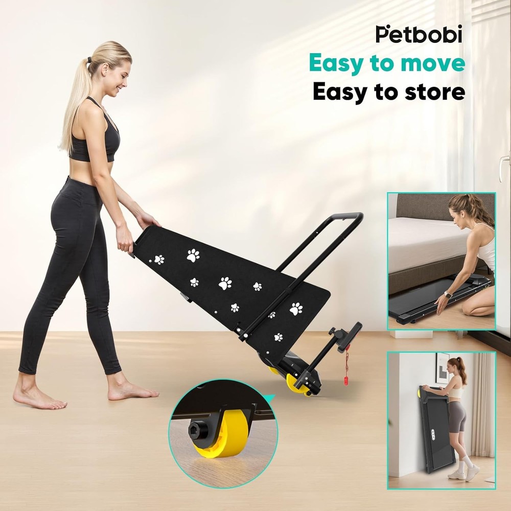 Dog Treadmill for Small & Medium Dogs- Quiet Indoor Pet Exercise Machine