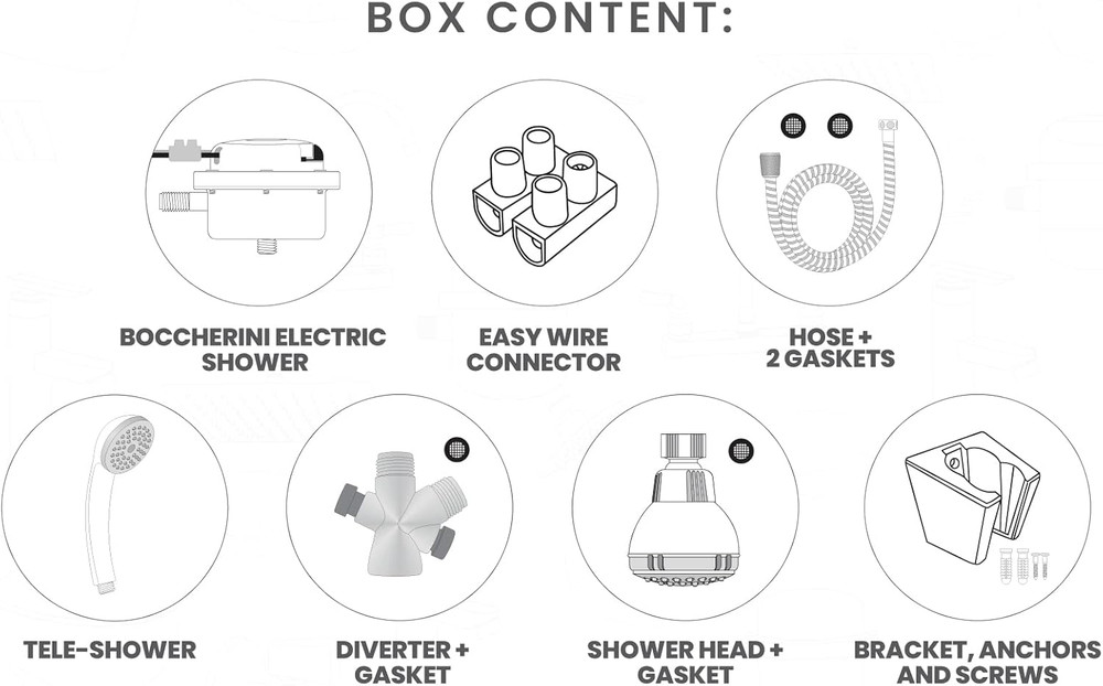 Electric Shower Water Heater for Bathroom 110V / 120V Ducha Electrica Para Agua