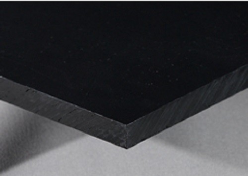 POLYETHYLENE .750" X 24" X 24" BLACK NON-TEXTURED HDPE PLASTIC SHEET