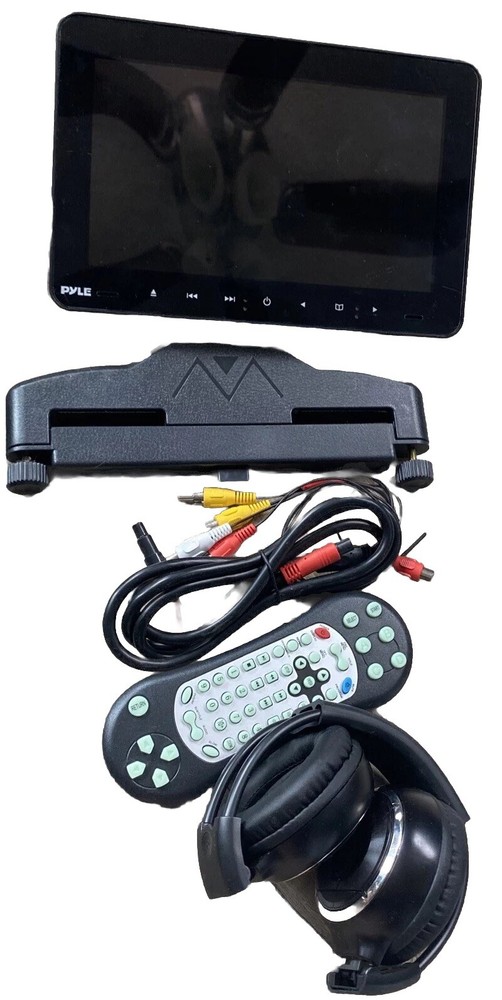Pyle PLHRDVD90KT 2 Car Headrest DVD Player System 9.4’’Wireless Headphone Damage
