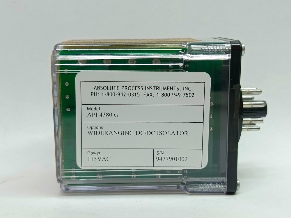 AP I4380 G DC/DC Isolator Absolute Process Instruments 115VAC Power