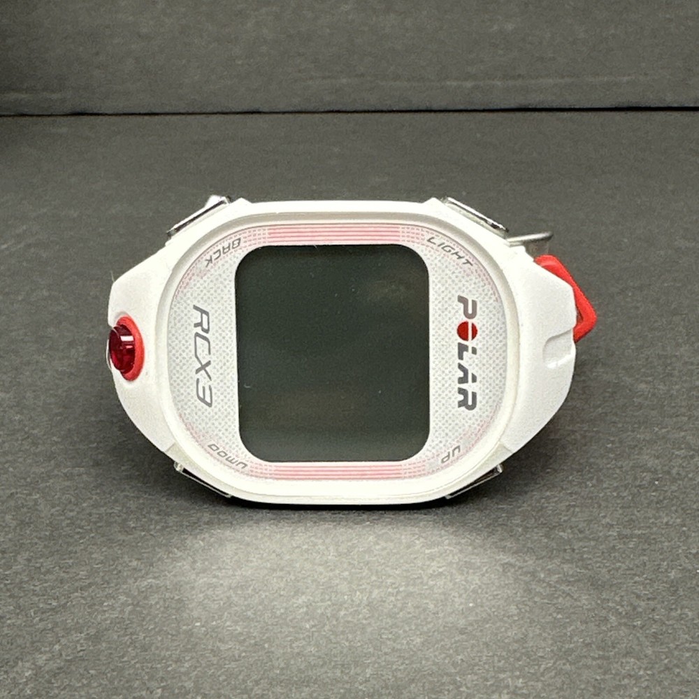 Polar RCX3 Run Needs Battery White With Instruction Manual