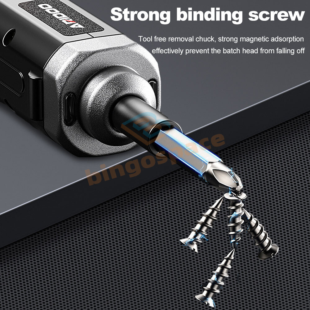 Cordless Electric Screwdriver Powerful Rechargeable Screwdriver Bit Power Tools