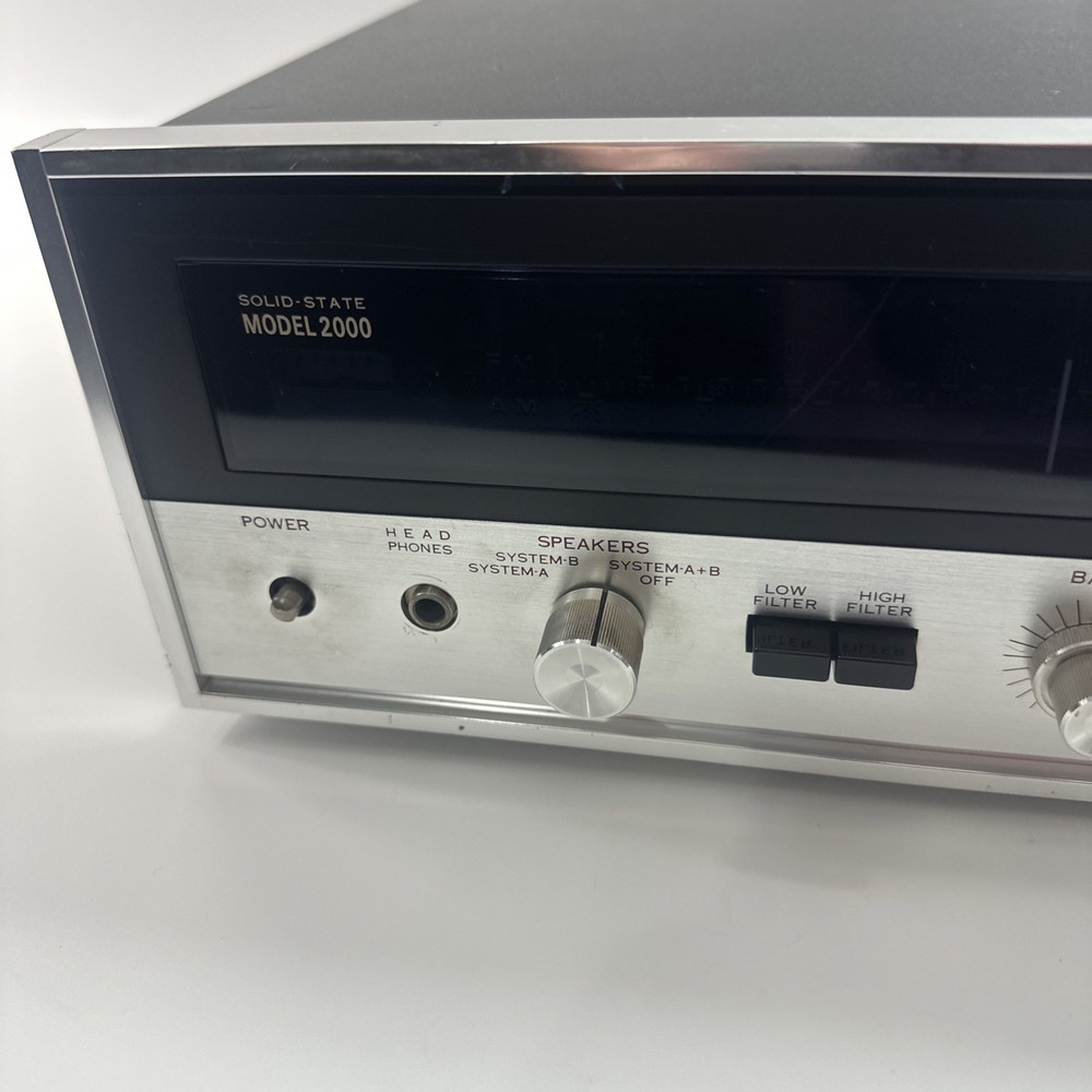 Sansui Model 2000 Solid State Stereo Amplifier AM/FM Receiver Tested READ