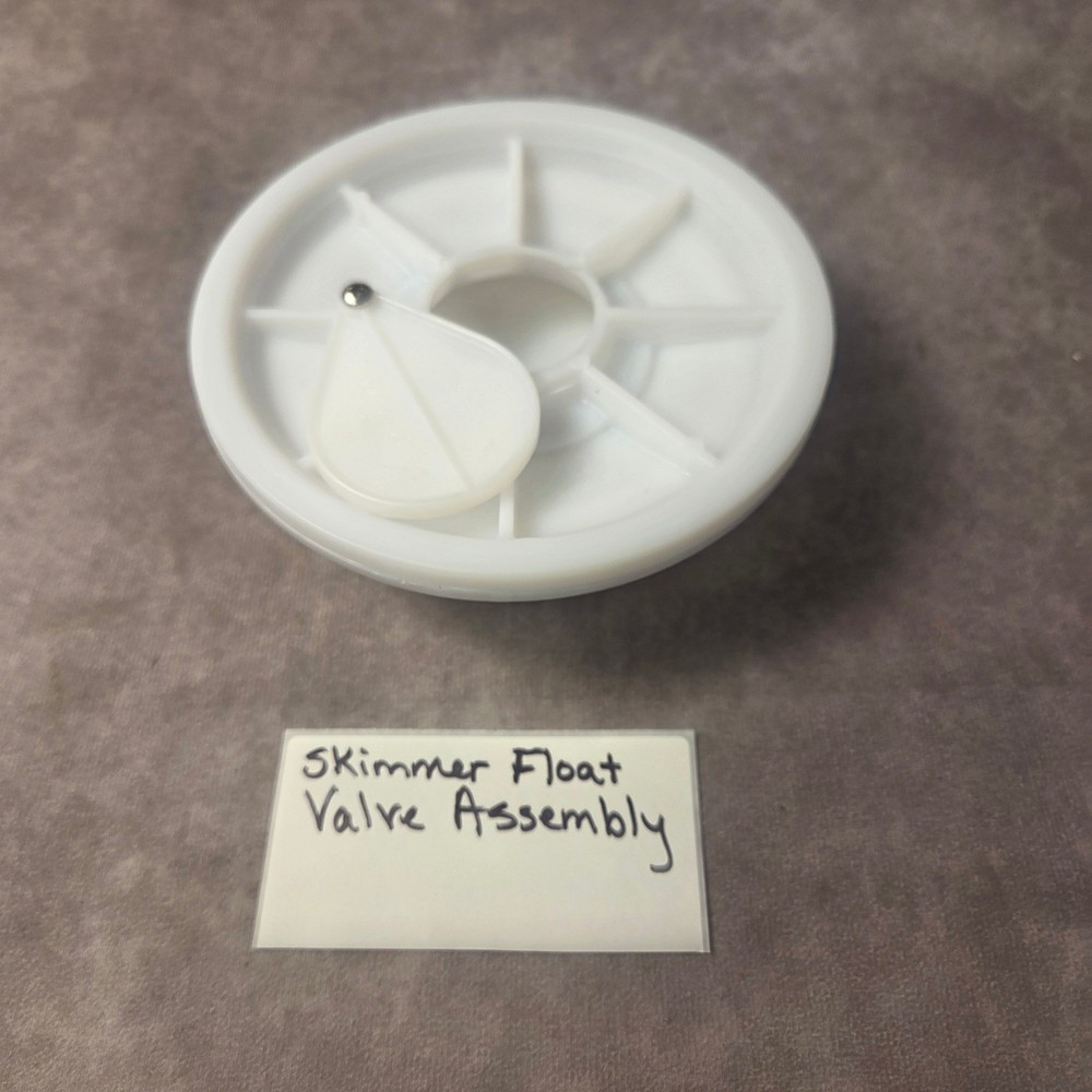 Pool Skimmer Float Valve Assembly Replacement Part White Plastic 48