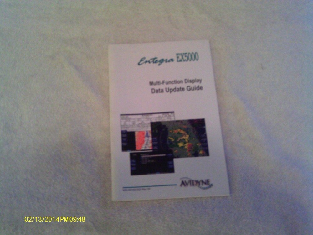 ENTEGRA  EX5000 Multi-Function Display Data Update Guide