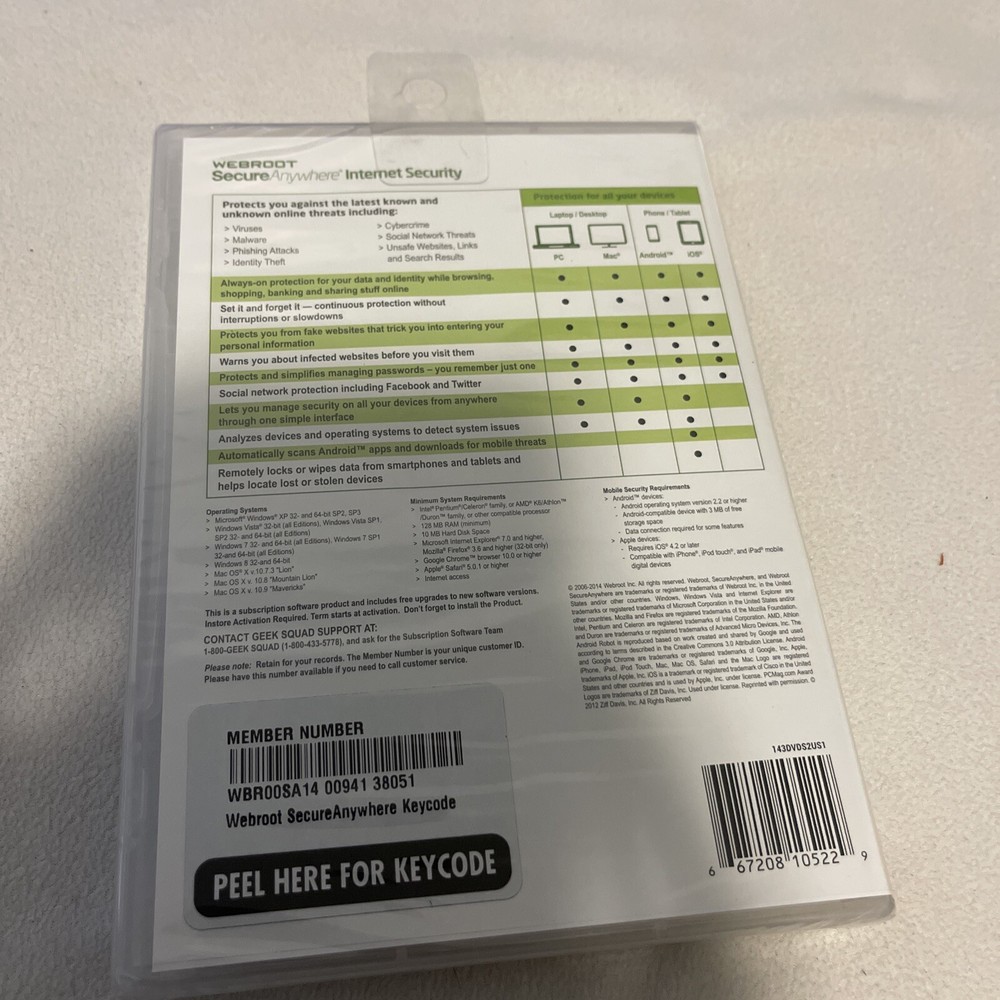 Webroot SecureAnywhere Internet Security - Join The Protected for Windows & Mac