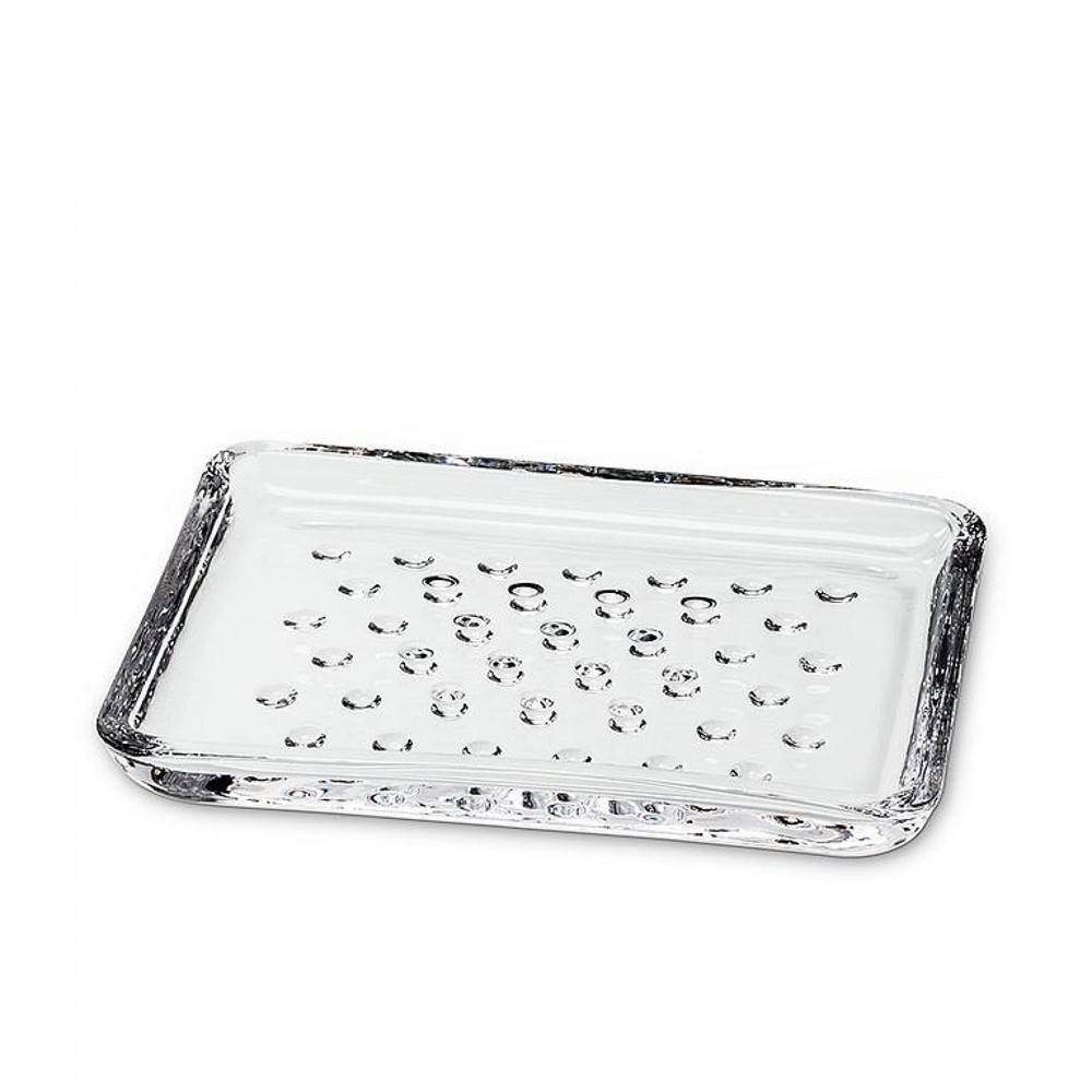 Simple Rectangle Soap Dish - Glass (5" L)