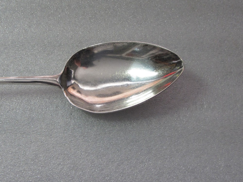 1815 GEORGE III STERLING SILVER TABLE / SERVING SPOON EXETER G. TURNER