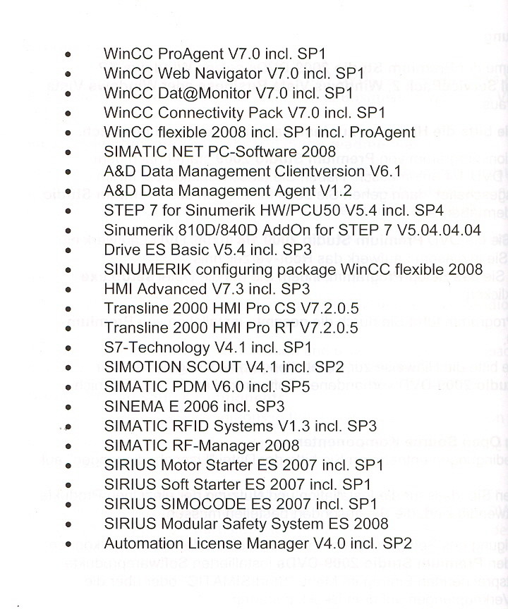 Siemens Premium Studio 2009 WINCC Step7 Simatic Sinumerik SIRIUS HMI