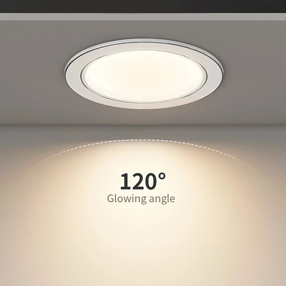 10PC 7W LED Ceiling Light Dimmable Downlight Panel Light Spotlight 85-240V US