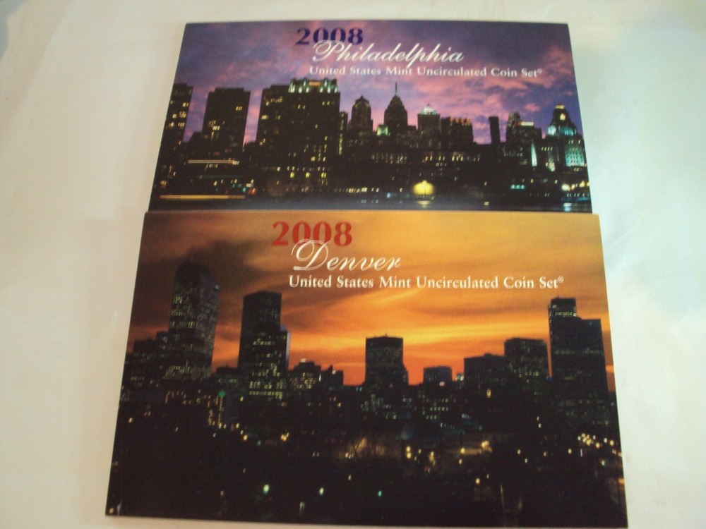2005 -2006-2007 2008 p & d uncirculated mint sets in ogp 8 sets