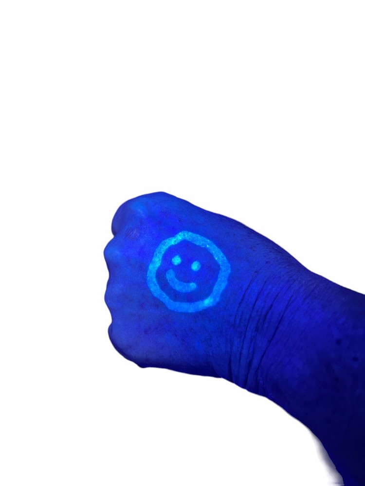 8 oz Bright BLUE UV Black Light Reactive Invisible Ink