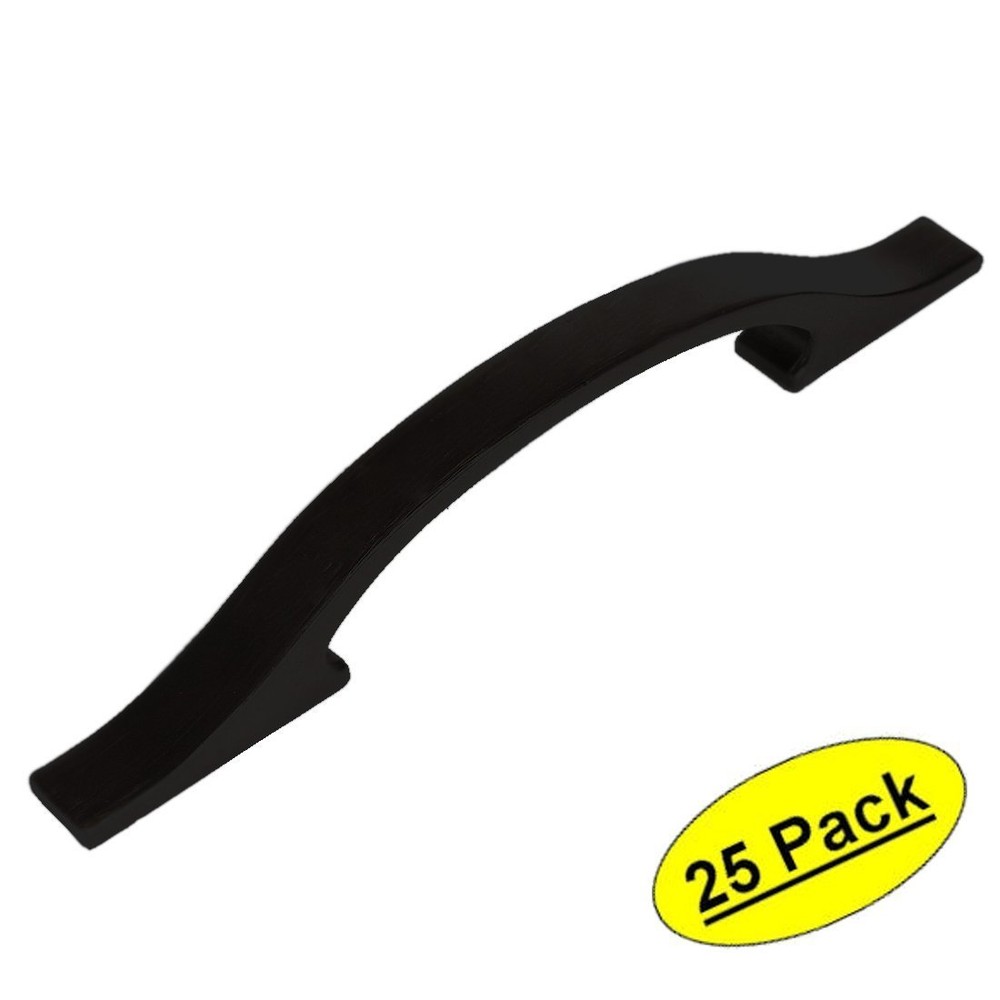 *25 Pack* Cosmas Cabinet Hardware Flat Black Modern Handle Pulls #4307FB