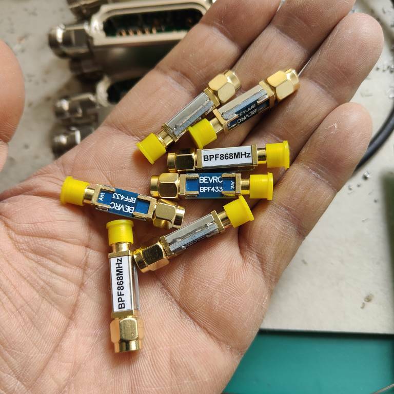 Bandpass filter sound meter RFID receiver dedicated 868MHzSMA interface