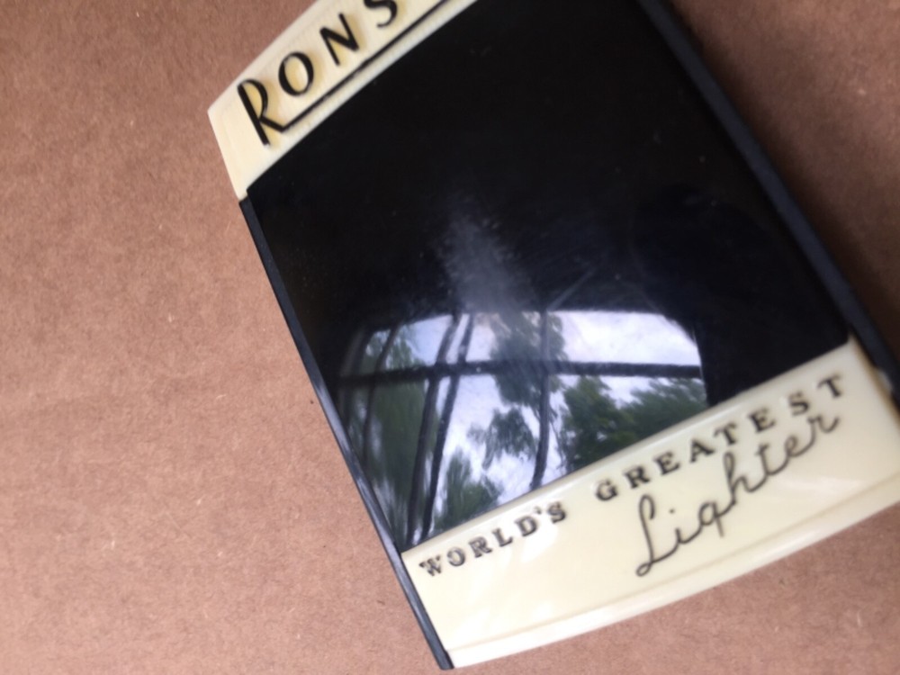 vintage ronson adonis lighter chrome streamlined art deco box instuctions