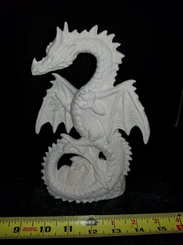 Serpent Dragon Standing Ready to Paint Unpainted Ceramic Bisque