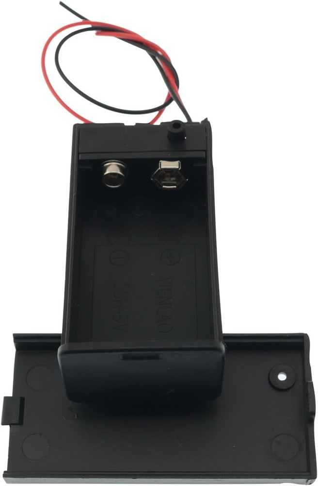 6PCS 9V Battery Holders with Switch – Safe and Durable ABS Boxes for Projects
