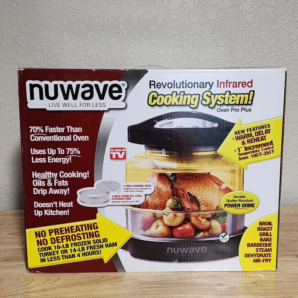 New! NUWAVE Infrared Oven Pro Plus Cooking System With Original Box
