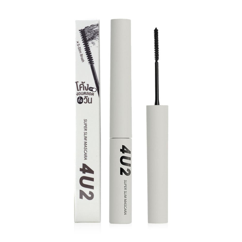 4U2 Mascara - Super Slim Deep Black Waterproof Formula