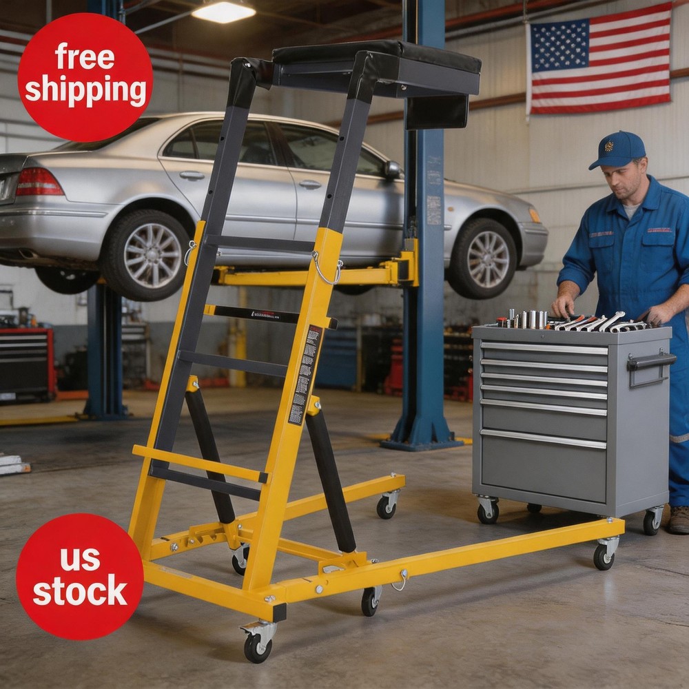 Duty Topside Creeper 42.5"-66" Height, 400 lbs CapacitY Heavy Adjustable Engine