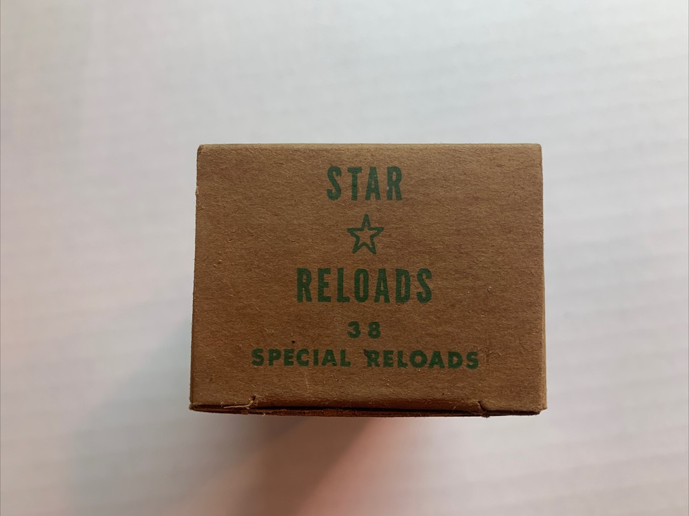star reloads box 38 special empty 1960s