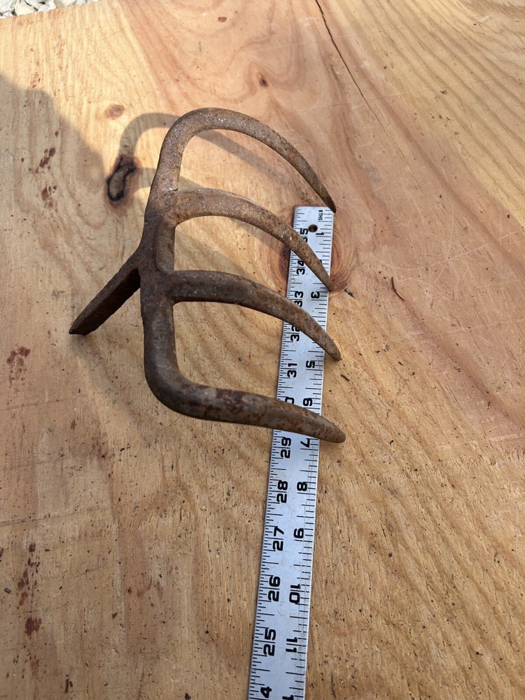 Rake Head Rusty Rustic no handle Original Vintage Primitive Metal