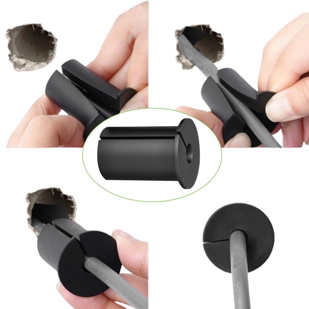 6PCS Waterproof 3/4 Inch Cable Wall Pass Through Grommets Essential Accessory