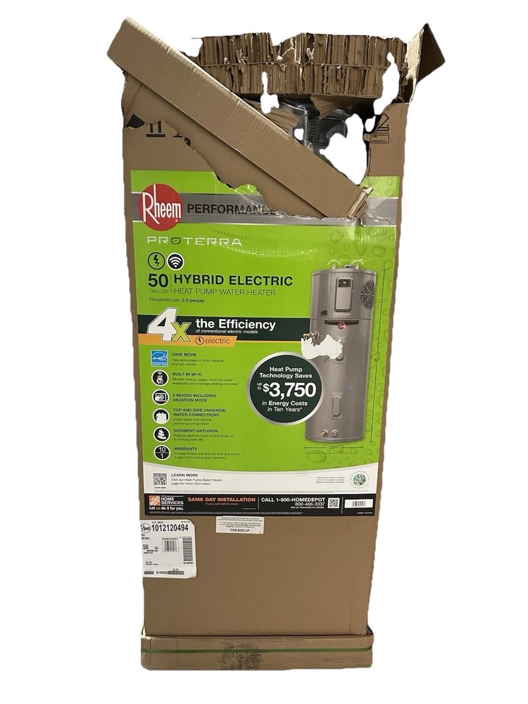 Rheem Performance Platinum 50 Gal Smart High Efficiency Hybrid Water Heater READ