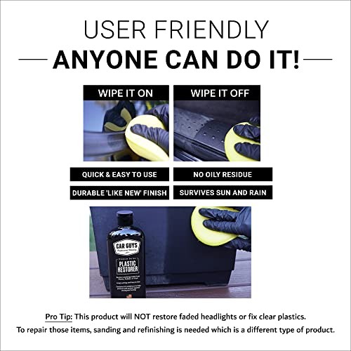 Plastic Restorer | Bring Plastic, Rubber, and Vinyl Back to Life! | User
