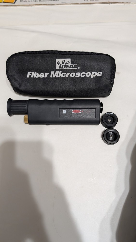 Ideal 45-332 Inspection Microscope 100X Magnification Broken Zipper On Case...