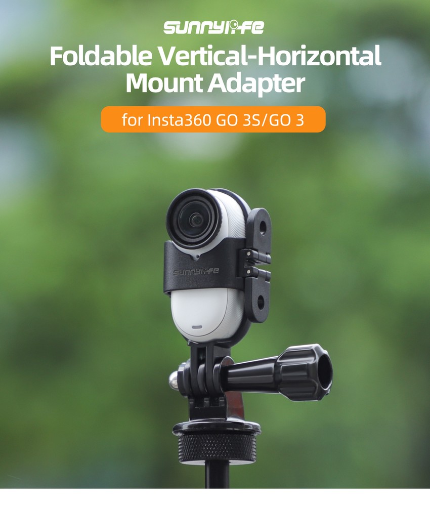 For Insta360 GO 3S horizontal and vertical shooting bracket GO3 frame adapter