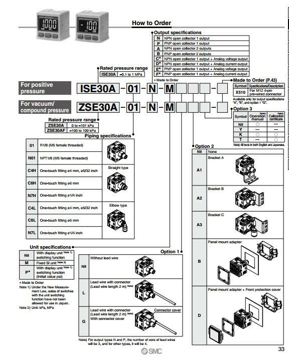SMC ZS-38-A1 Pressure Switch Bracket New #