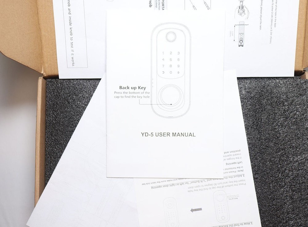 ⭐Smart Door Handle Set – YD-5 Model – Keyless Entry Lock – New Open Box