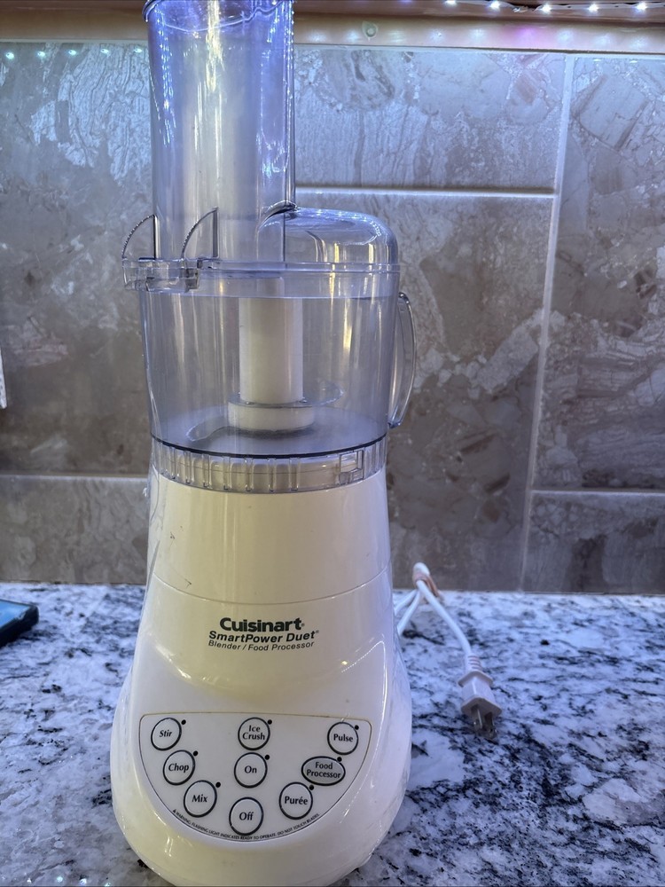 Cuisinart Smart Power Duet, Blender/Food Processor - WHITE- BFP-703 Tested Works