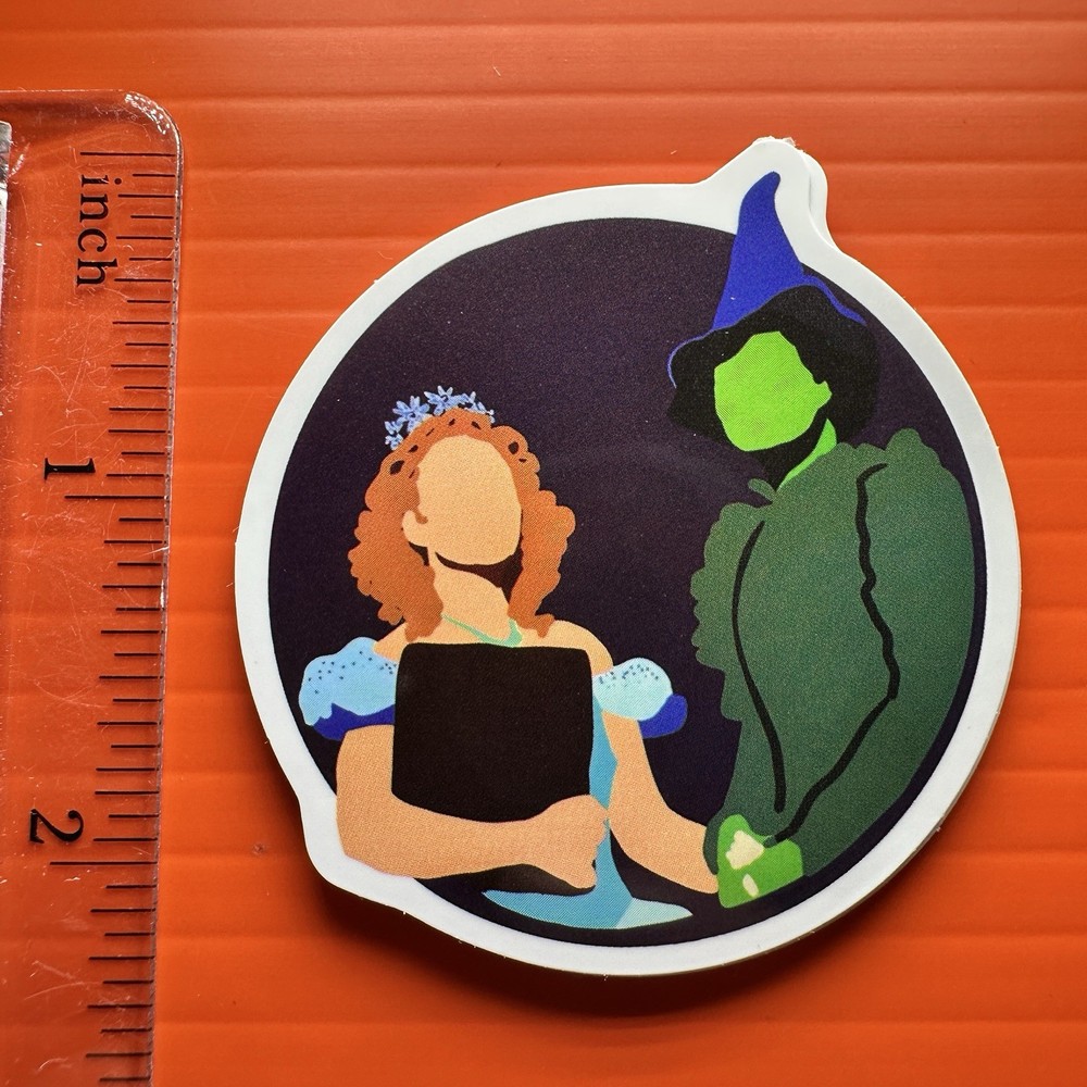 Wicked Sticker Elphaba and Glinda