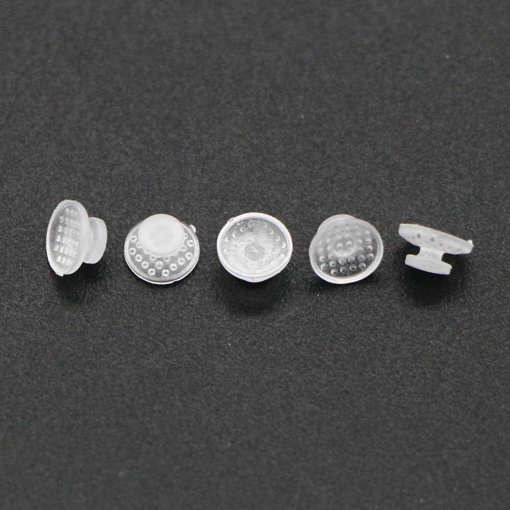 10Pcs/Pack Dental Orthodontic Ceramic Lingual Button Clear Bondable Round Base