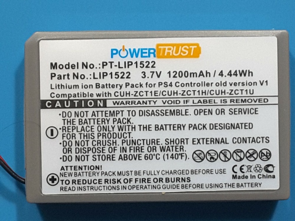 2 Battery 3.7V 1200mAh Compatible Replacement For Sony PS4 Controller Big Plug