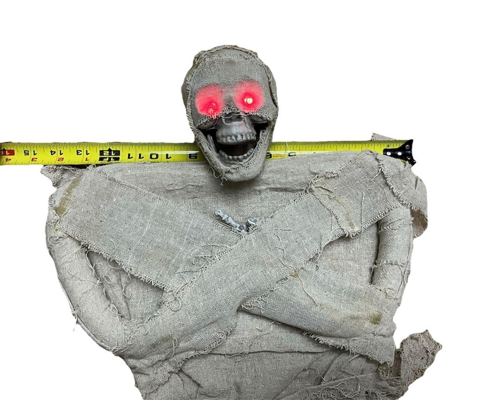 Hanging Upside Down Lighted Mummy 35 inch HALLOWEEN Decoration