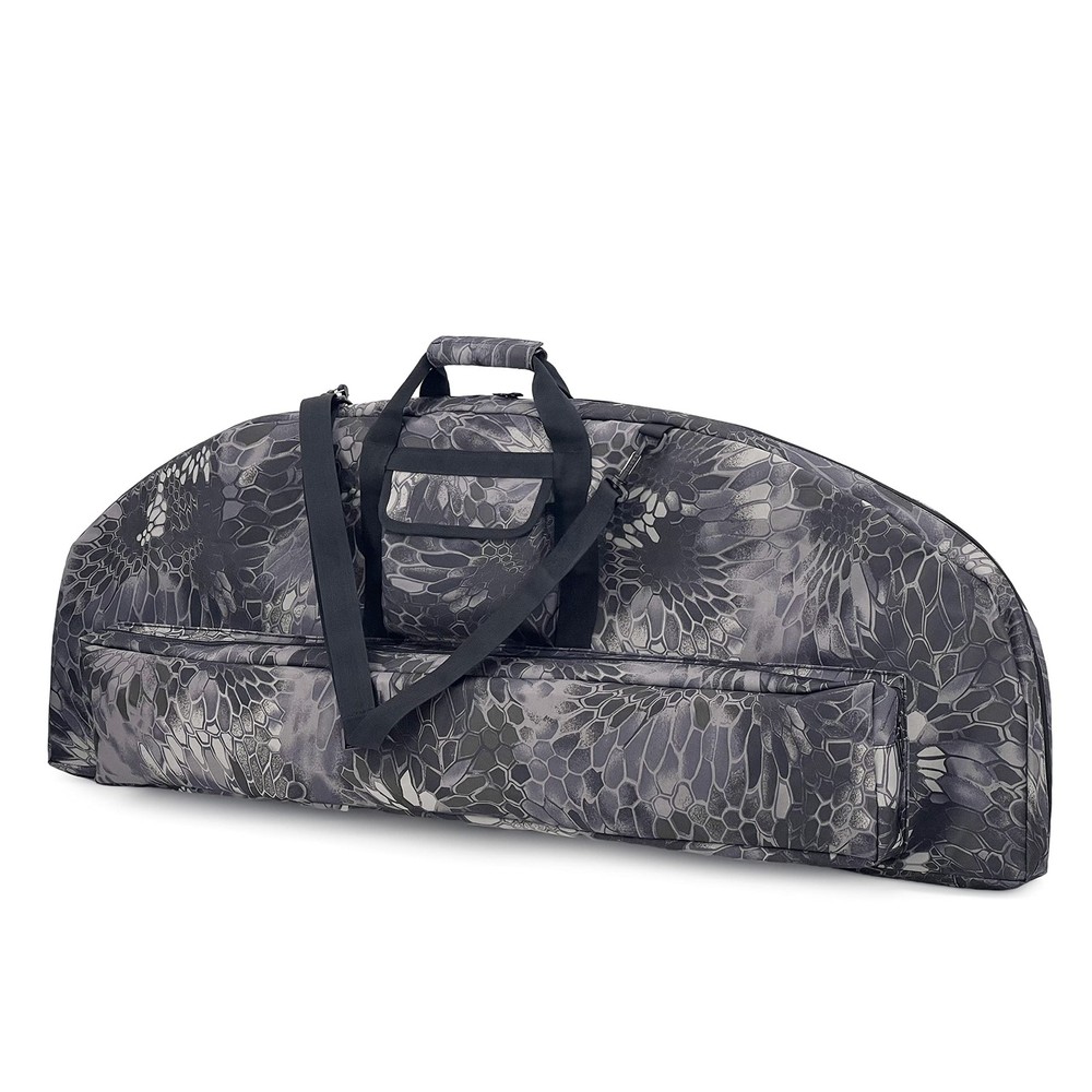 Soft Bow Case Padded Archery Bag Compound Bow Cases with Arrow Pocket (Snake ...