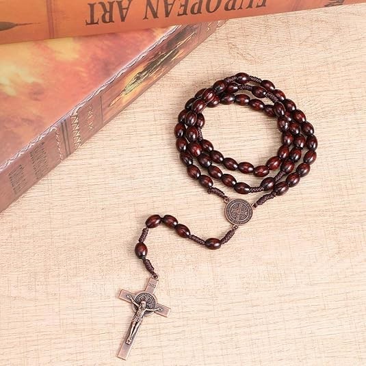 Handmade Wooden Catholic Rosaries Rosary Necklace From Bethlehem Olive Wood